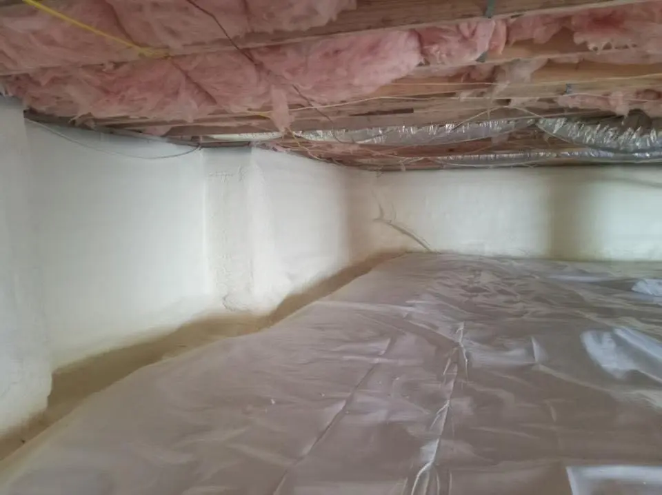 Crawl space encapsulation with closed-cell spray foam for Attic Insulation in Black Forest